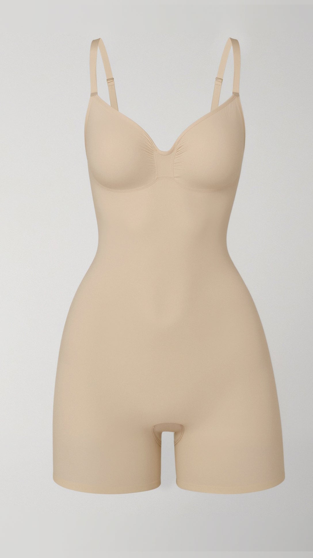 Shapewear Body mit Cups und Beinen bis zur Oberschenkelmitte für Damen