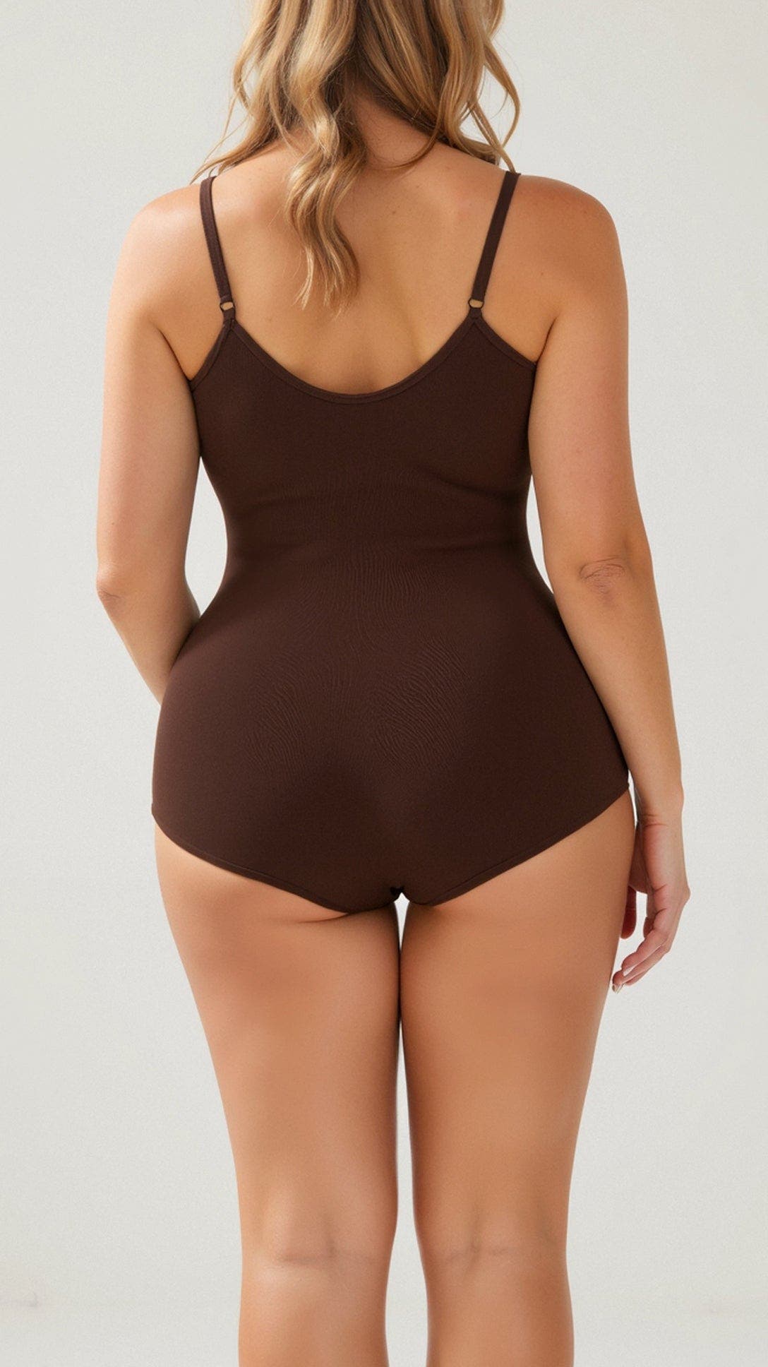 Shapewear Body mit Rundausschnitt und Druckknopfverschluss für Damen