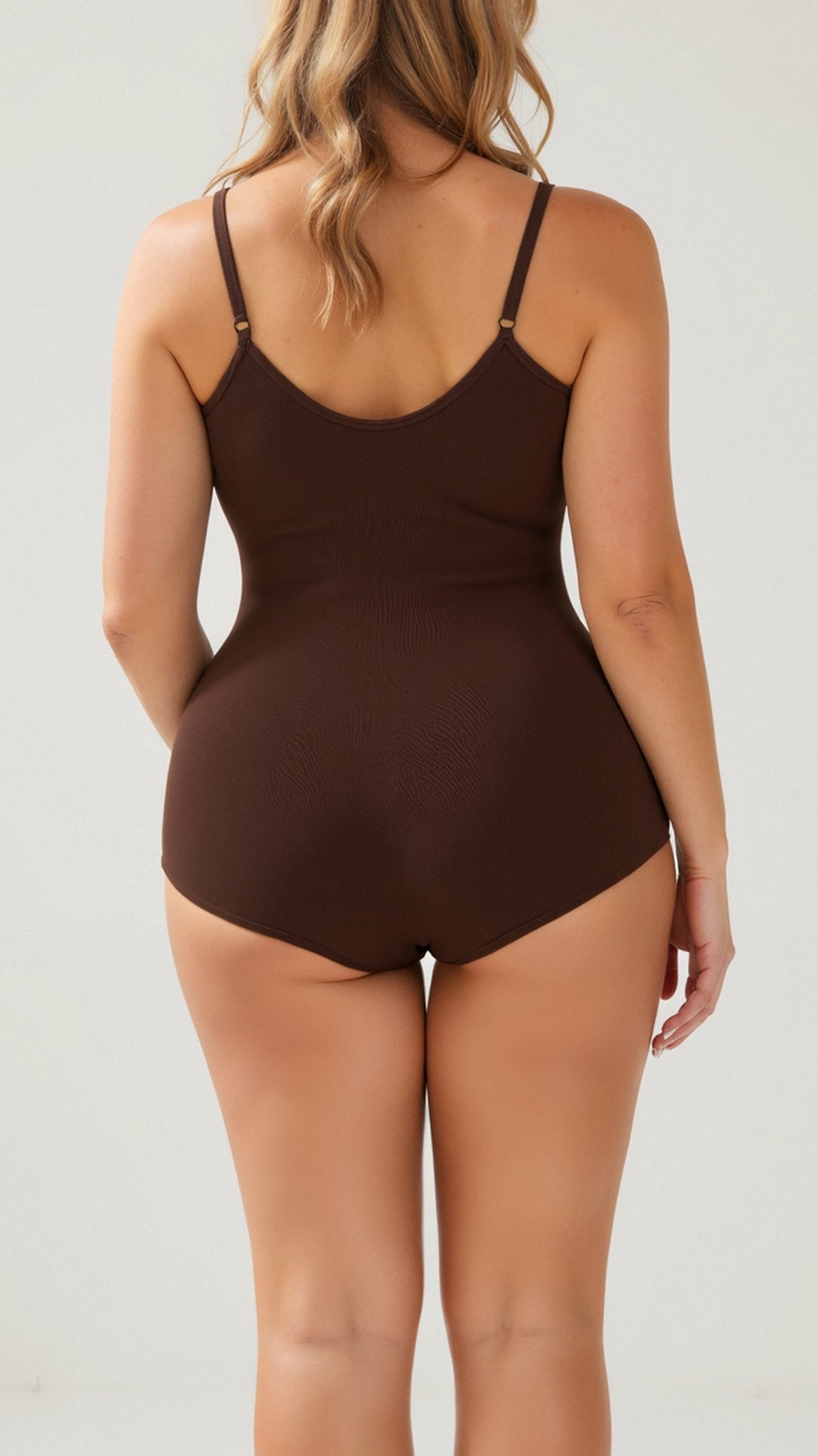 Shapewear Body mit Rundausschnitt und Druckknopfverschluss für Damen